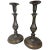 Pair of Tall Pewter Candlesticks in the Colonial Style For Sale