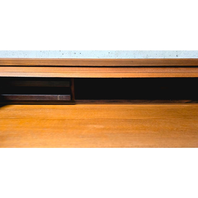 Modern Teak Secretaire Desk by Fratelli Proserpio, Italy, 1960 For Sale - Image 3 of 11