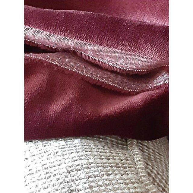 Textile Brunshwig & Fils Belgium Silk Velvet Fabric- 3 Yards For Sale - Image 7 of 14