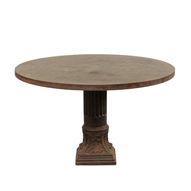 Early 20th Century Round Centre Pedestal Table For Sale