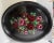 Late 19th Century Antique Tole Metal Hand-Painted Rose Tray For Sale - Image 5 of 5
