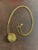 Metal Late 20th Century Givenchy Gold-Tone Mod Chain Necklace With Round Disk Ball Pendant For Sale - Image 7 of 8