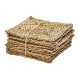 Rush House for Chairish Individual Seagrass Squares, Set of 12 For Sale