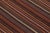 Rug & Kilim’s Contemporary Square Flatweave Rug With Variegated Stripes For Sale In New York - Image 6 of 10