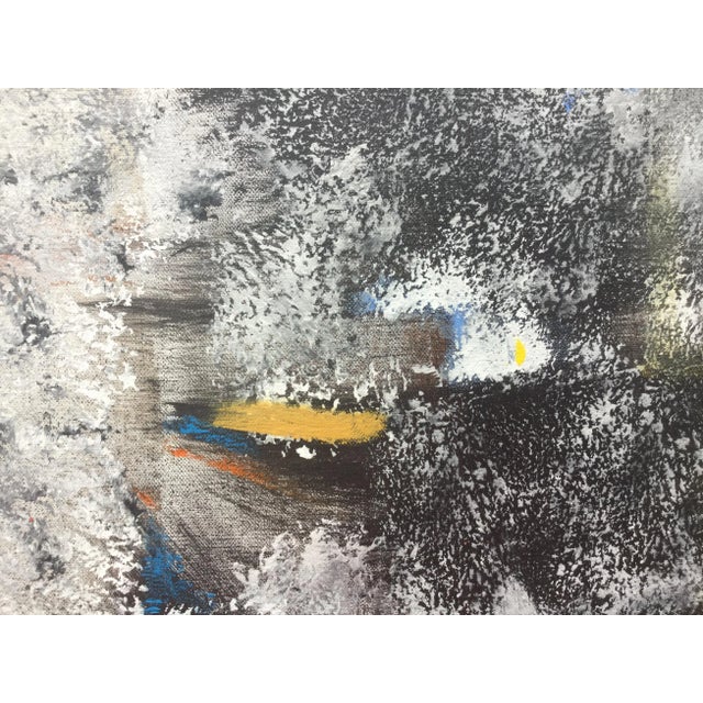 Abstract Peter Rossiter Harbour. Contemporary Abstract Mixed Media Painting 2018 For Sale - Image 3 of 7