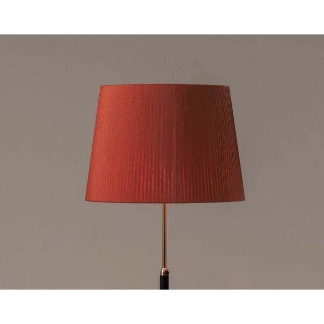 Hall Foot G1 Floor Lamp in Red and Brass by Jaume Sans For Sale - Image 4 of 9