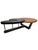 Large Biomorphic Kidney Shaped Two-Tone Mahogany & Black Coffee / Cocktail Table For Sale - Image 13 of 18