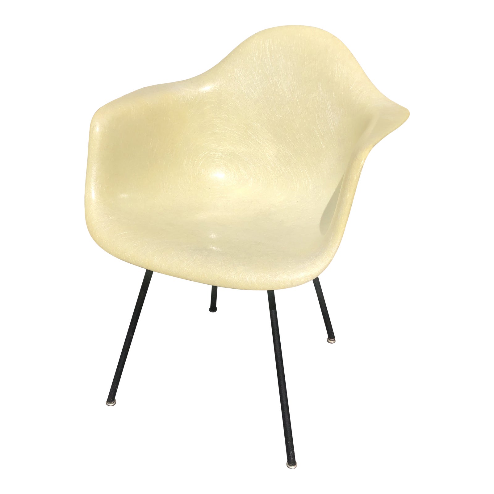1940s Eames Herman Miller Lax Fiberglass Arm Shell Chair Chairish