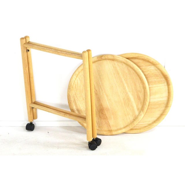 Serving Trolley with Removable Trays attributed to Jens Quistgaard, 1970s For Sale - Image 4 of 7
