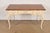 French Provincial Ethan Allen French Provincial Louis XV Cream Lacquered Maple Top Writing Desk For Sale - Image 3 of 11