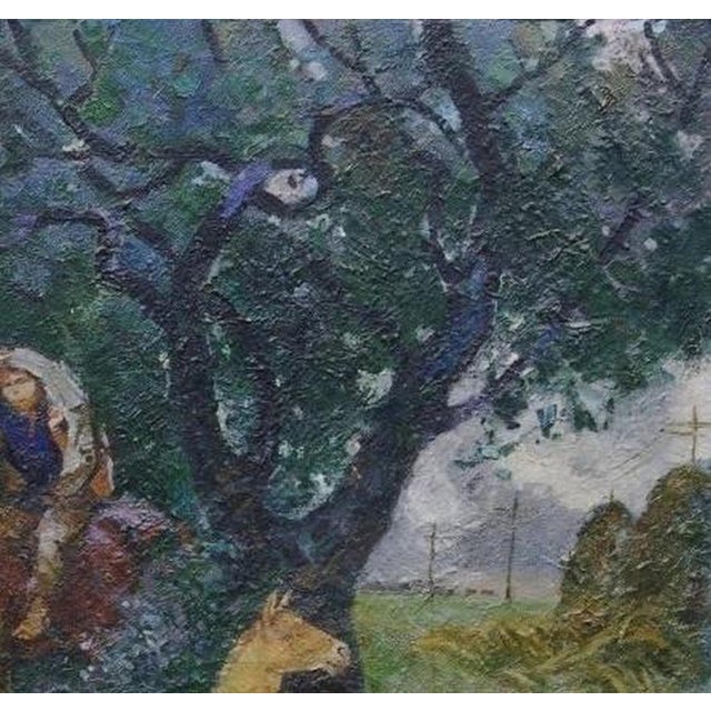 Vintage Horse Oil Painting by Andrey Yalansky (Yalansky, A.V., born 1959) For Sale - Image 4 of 6