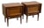 Pair of Mid 20th Century Basic Witz Walnut Nightstands Brutalist Style For Sale
