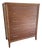 Refinished Mid-Century Modern Stanley Walnut Dresser Highboy Chest of Drawers With Original Brass Hardware For Sale