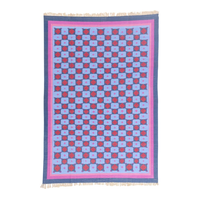 Vintage Afghani Dhurrie Rug, 06'02 X 08'10 For Sale