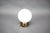 Vintage table lamp produced by Pokrok Žilina in Czechoslovakia during the 1960s. The lamp features a white opaline glass...