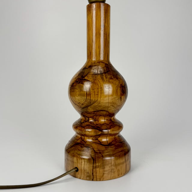 Vintage Burl Wood Table Lamp Base, 1970s For Sale - Image 6 of 8