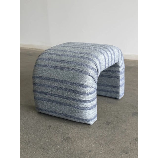 Handcrafted Striped Waterfall Stool For Sale - Image 10 of 12