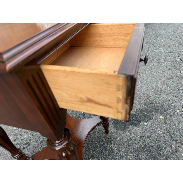 Vintage Regency Louis Xvi Style 2 Tier Side Table For Sale In Washington DC - Image 6 of 14