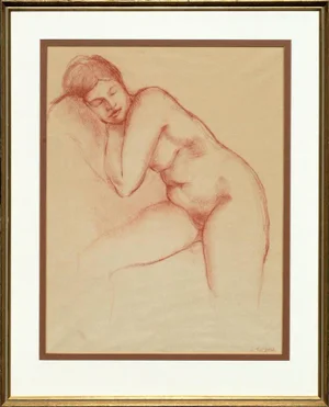 S. LeDrew Sleeping Nude Figurative