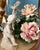 MInton Dresden Capodimonte Bisque Maiden and Cherub Floral Porcelain Figural Table Lamp For Sale - Image 10 of 12