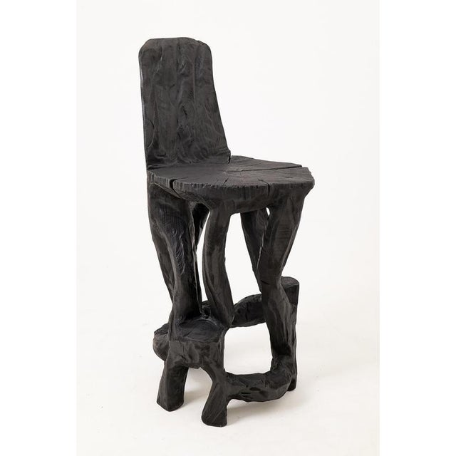 Sculptural Bar Chair in Wood by Logniture For Sale - Image 14 of 16