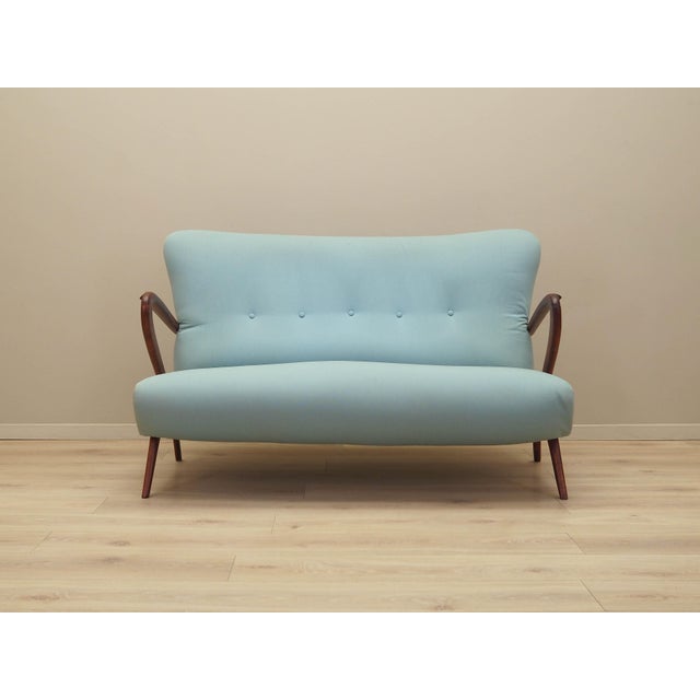 Italian Mint Gree Sofa, 1970s For Sale - Image 6 of 18