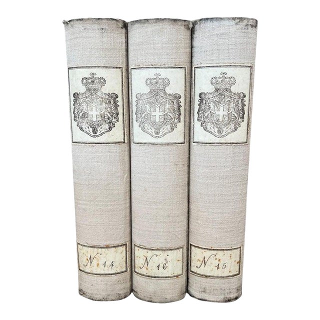19th Century 3 Book Boxes With Crown Detail For Sale