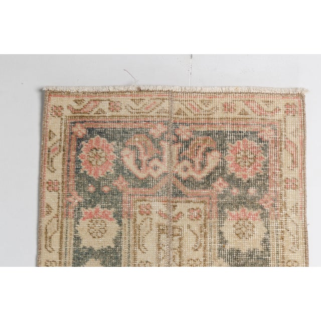 Vintage Handknotted Wool Runner For Sale - Image 10 of 10