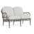 Brown Jordan Calcutta Loveseat, Mica frame with Fusion Dove fabric For Sale - Image 12 of 12