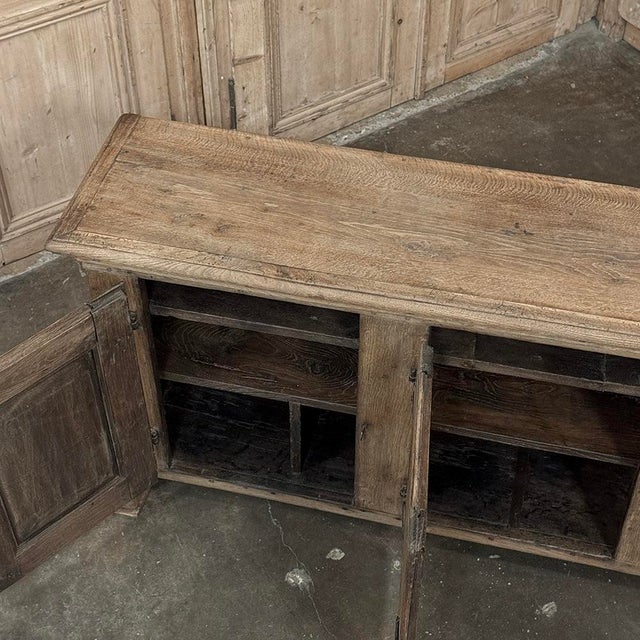 18th Century Dutch Rustic Oak Buffet ~ Credenza With Wrought Iron For Sale - Image 16 of 18
