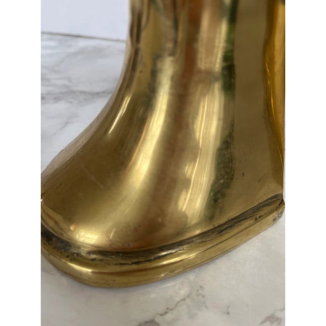 Vintage Brass Elephant Bookends - a Pair For Sale - Image 4 of 10