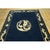 1900 - 1909 1900s Blue Navy Dragon Crane Medallion Antique Chinese Peking Carpet Rug For Sale - Image 5 of 7