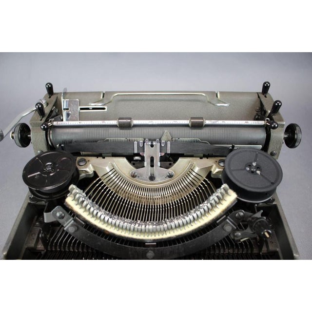 German Mechanical Typewriter with Carrying Case from Rheinmetall, 1950s For Sale - Image 6 of 12