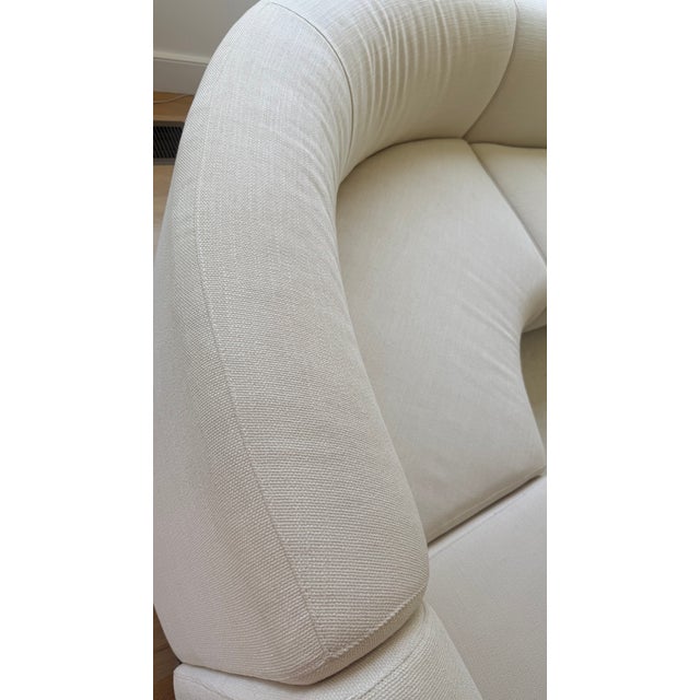 West Elm Laurent 3-Piece Sculptural L-Shaped Wedge Sectional in Ivory Performance Upholstery For Sale - Image 17 of 18