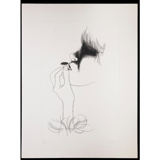 Giacomo Porzano, Marijuana, 1970s, Etching For Sale