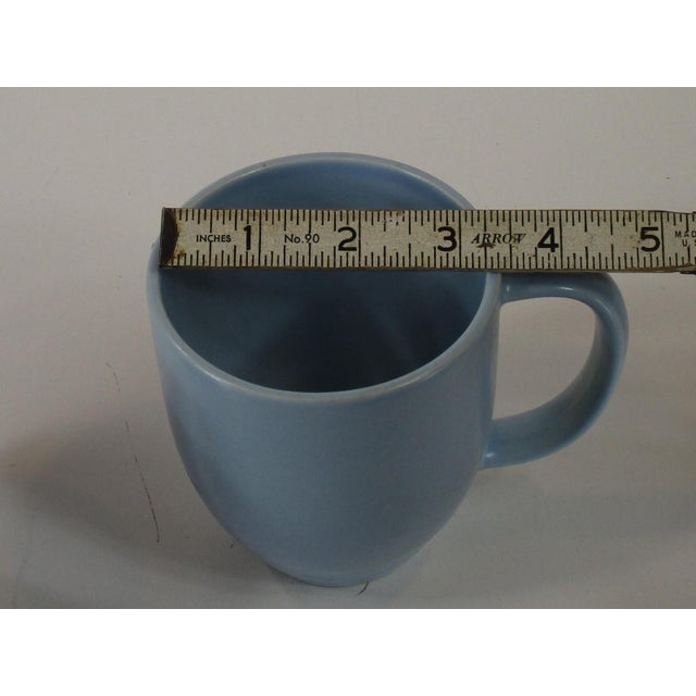Mid 20th Century Light Blue Coffee Cups Mugs Vintage Pfaltzgraff - Set of 2 For Sale - Image 4 of 10