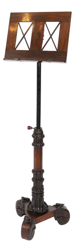 Antique William IV Tripod Music Stand by Gonçalo Alves, 1830s