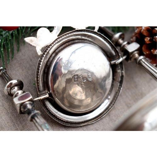 Silver Pocket Watch Stand with Columns For Sale - Image 5 of 8