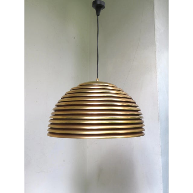 5639/S Saturno Gold-Plated Pendant Light by Kazuo Motozawa for Staff, 1970s For Sale - Image 13 of 13