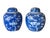 Vintage Asian Antique Blue and White Ginger Jars- A Pair For Sale - Image 11 of 16