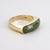 Vintage 14k Gold & Green Jade Cabochon Cocktail Ring For Sale - Image 12 of 15