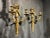 1920's Frecnh Gilt Bronze Sconces With Ribbon - Pair For Sale - Image 4 of 9