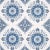 Sample - Schumacher x Mark D. Sikes Montecito Medallion Wallpaper in Indigo For Sale