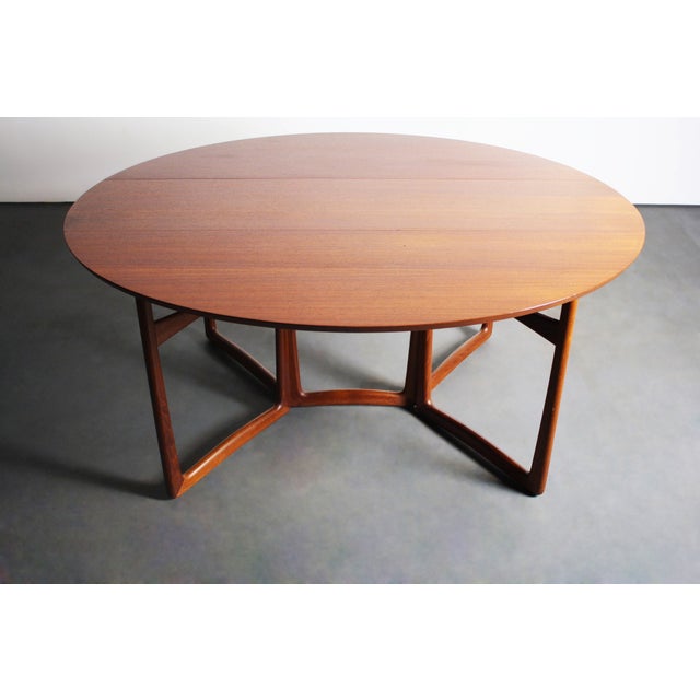 Gorgeous Teak Drop-Leaf Table by Peter Hvidt and Orla Mølgaard-Nielsen for John Stuart Beautiful 1950's Mid Century Modern...