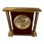 Vintage Linden Mahogany & Brass Clock For Sale