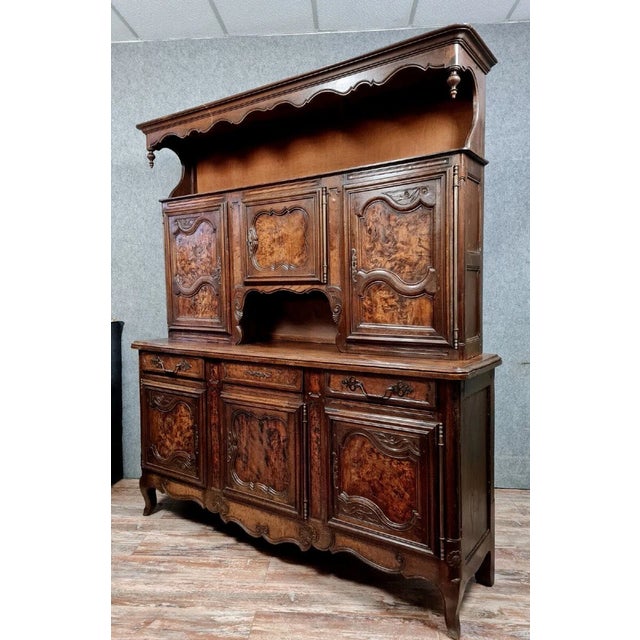 Bressan Two-Body Sideboard in Walnut and Burl, 1880 For Sale - Image 5 of 6