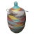 Lg Basket With Lid Senegal West Africa 30" H For Sale
