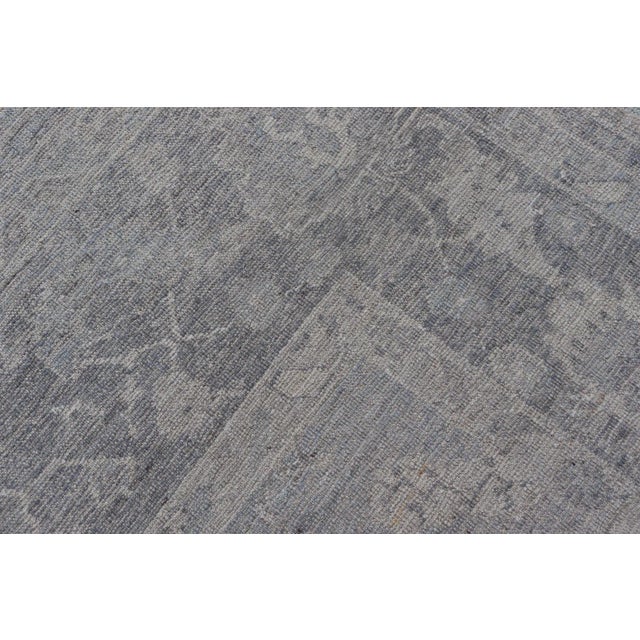 Turkish Oushak Hand Knotted With Floral Motifs by Keivan Woven Arts For Sale - Image 12 of 12