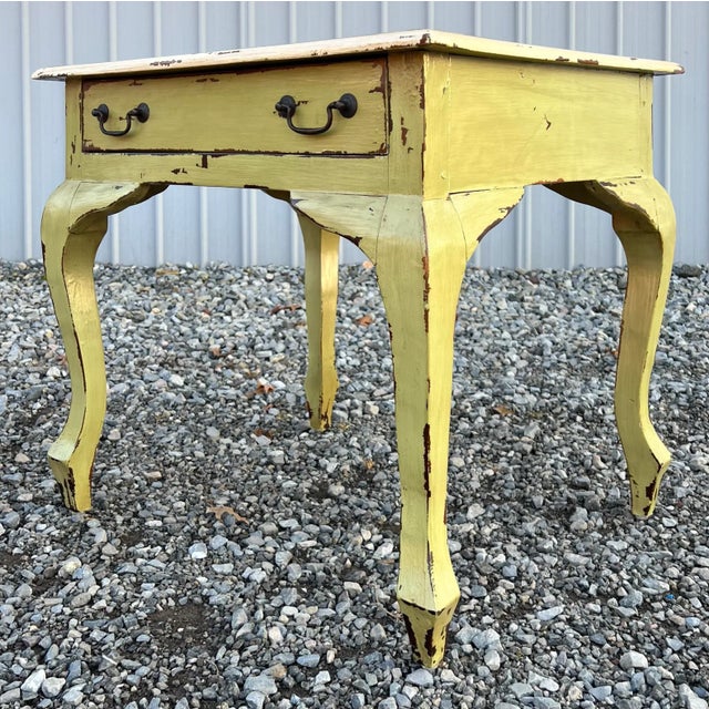 Farmhouse Shabby Chic French Farmhouse Accent Table For Sale - Image 3 of 8