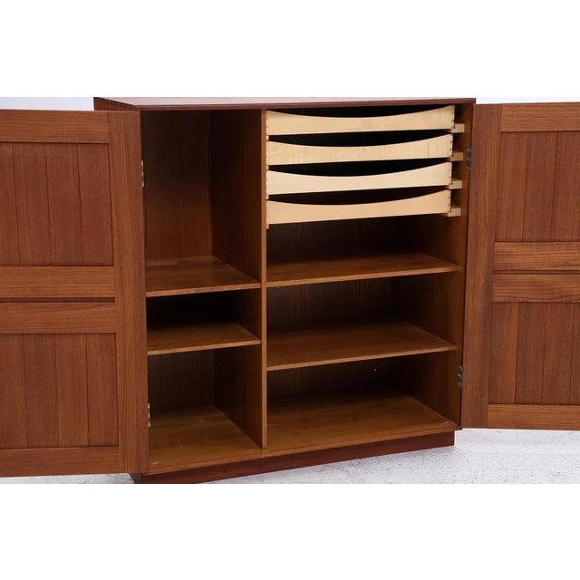 Wood Vintage Mahogany Cabinet by Mogens Koch for Rud Rasmusson, 1980s For Sale - Image 7 of 11